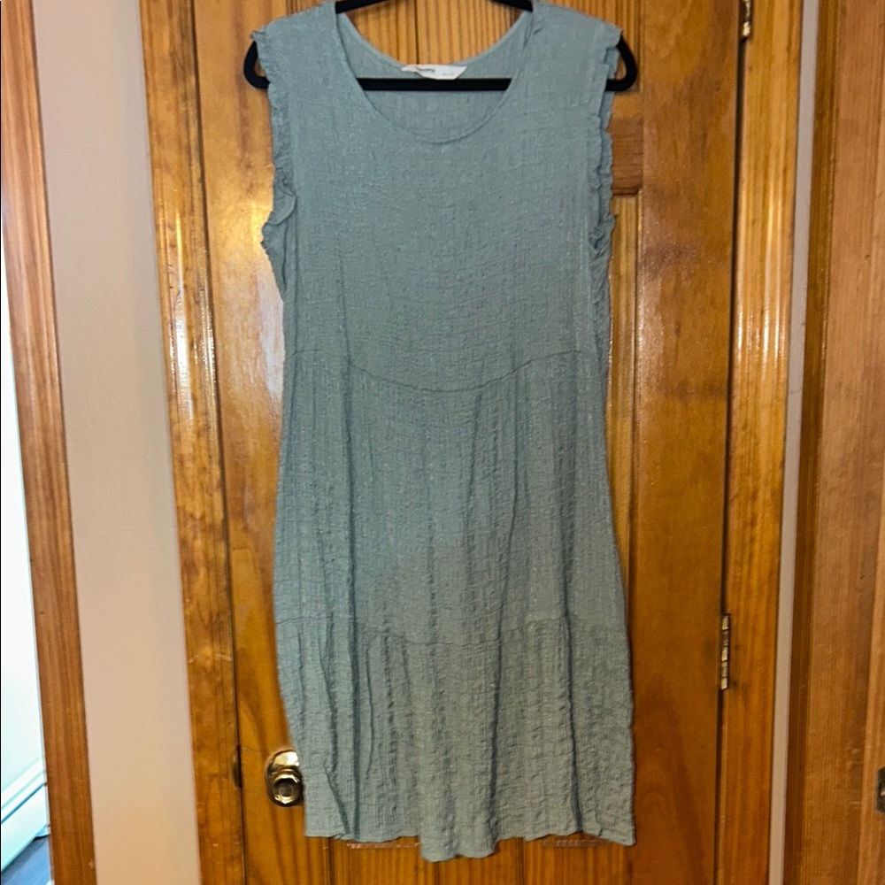 Sonoma Light Blue/green Textured Dress